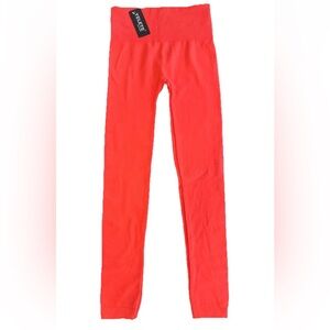 🆕Yelete leg wear bright coral ladies leggings NWT polyester spandex winter laye